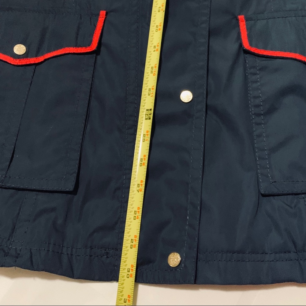 Vince Camuto Navy Utility Jacket with Red Trim - Picture 11 of 13
